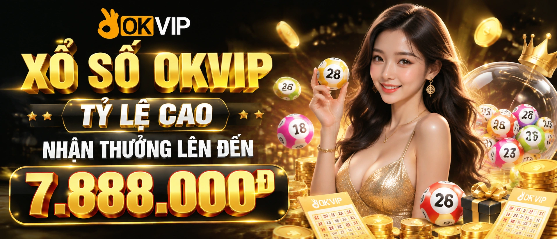 OKVIP Xổ Số giao diện tra cứu kết quả theo khu vực